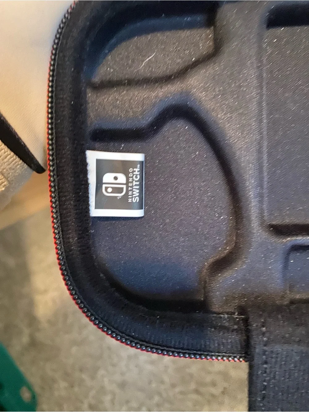 Nintendo Switch Black and Red Protective Travel Case
